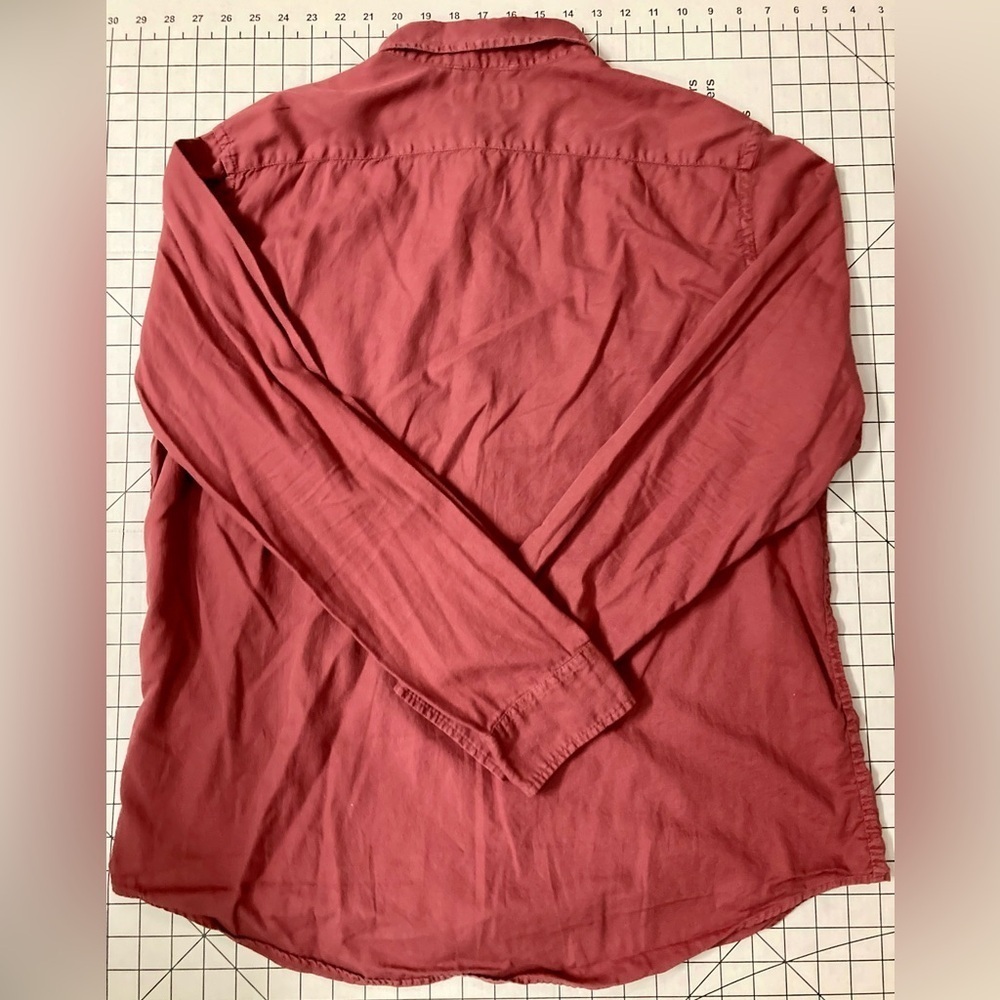 Banana Republic‎ Men’s XL Slim Fit Red Button Down Shirt - Picture 2 of 7